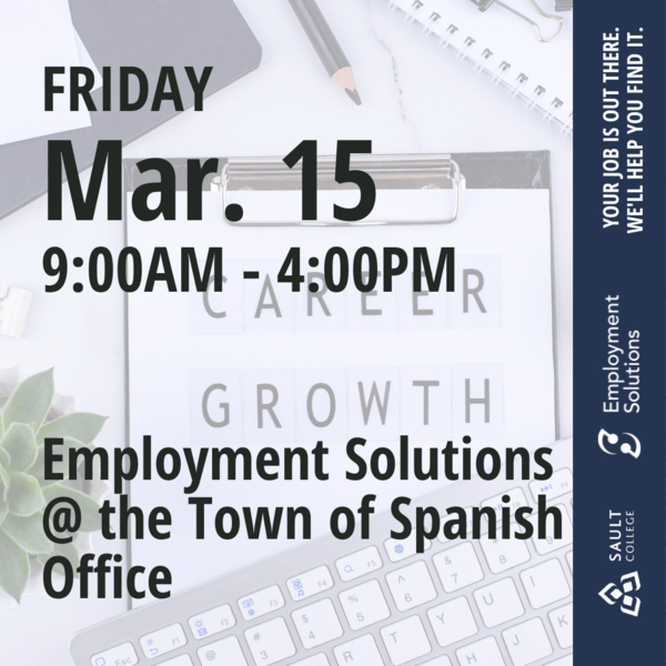 Employment Solutions in the Town of Spanish - March 15