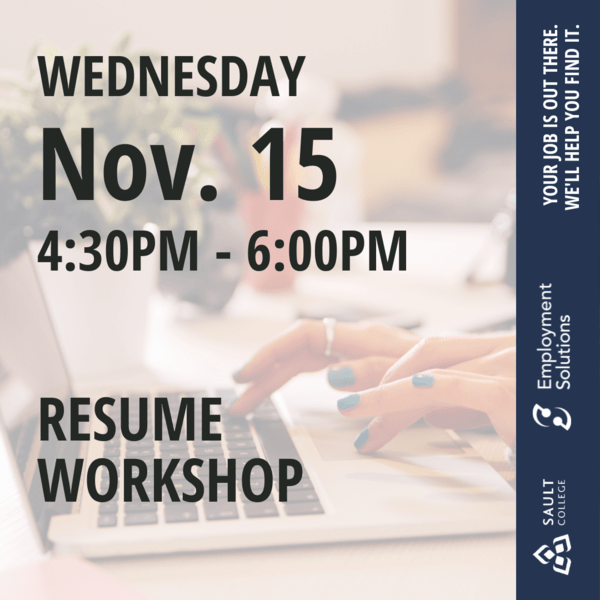 Resume Workshop  - November 15