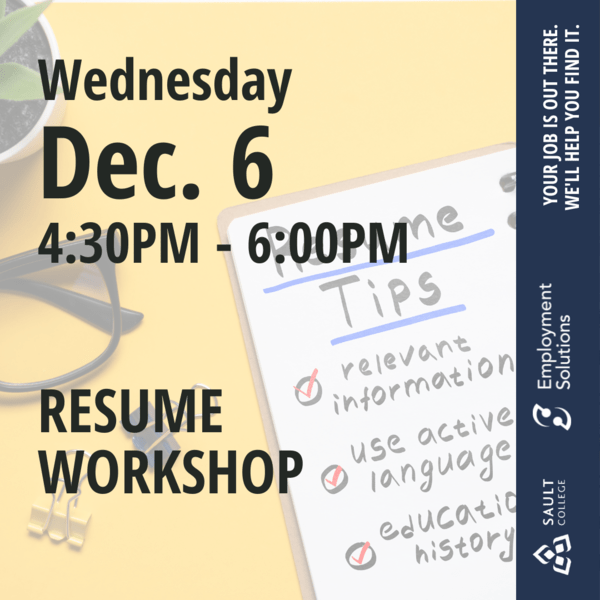 Resume Workshop - December 6