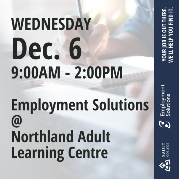 Employment Solutions at Northland Adult Learning Centre - December 6
