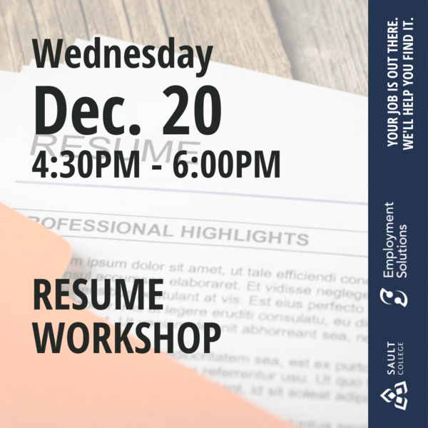 Resume Workshop - December 20