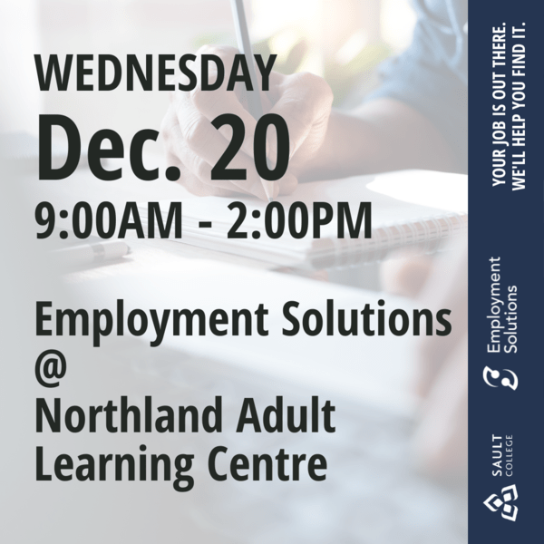 Employment Solutions at Northland Adult Learning Centre - December 20