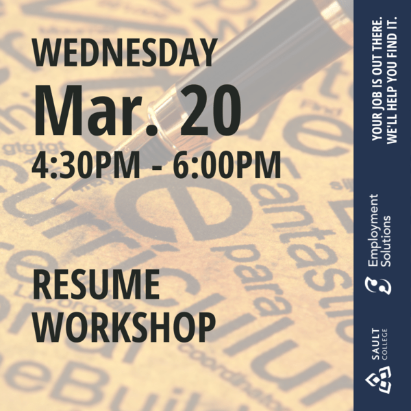 Resume Workshop - March 20