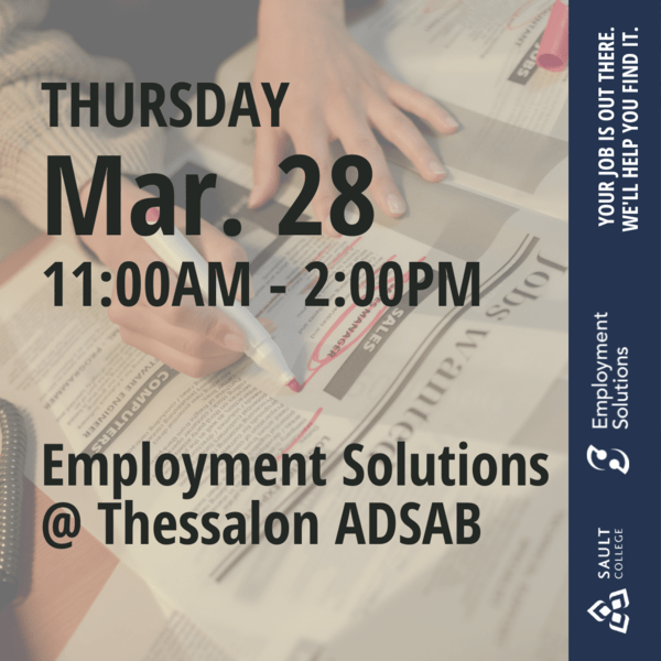 Employment Solutions at Thessalon ADSAB - March 28