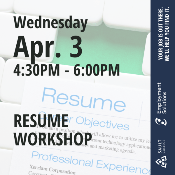 Resume Workshop  - April 3