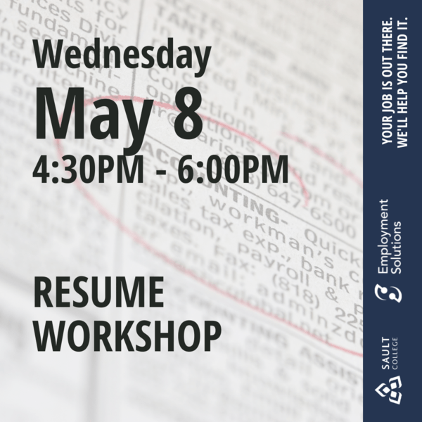 Resume Workshop - May 8