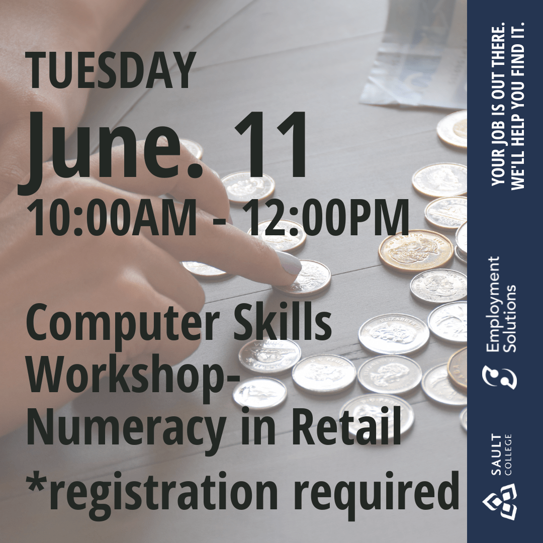 Computer Skills Workshops- Numeracy in Retail on the Fly - June 11