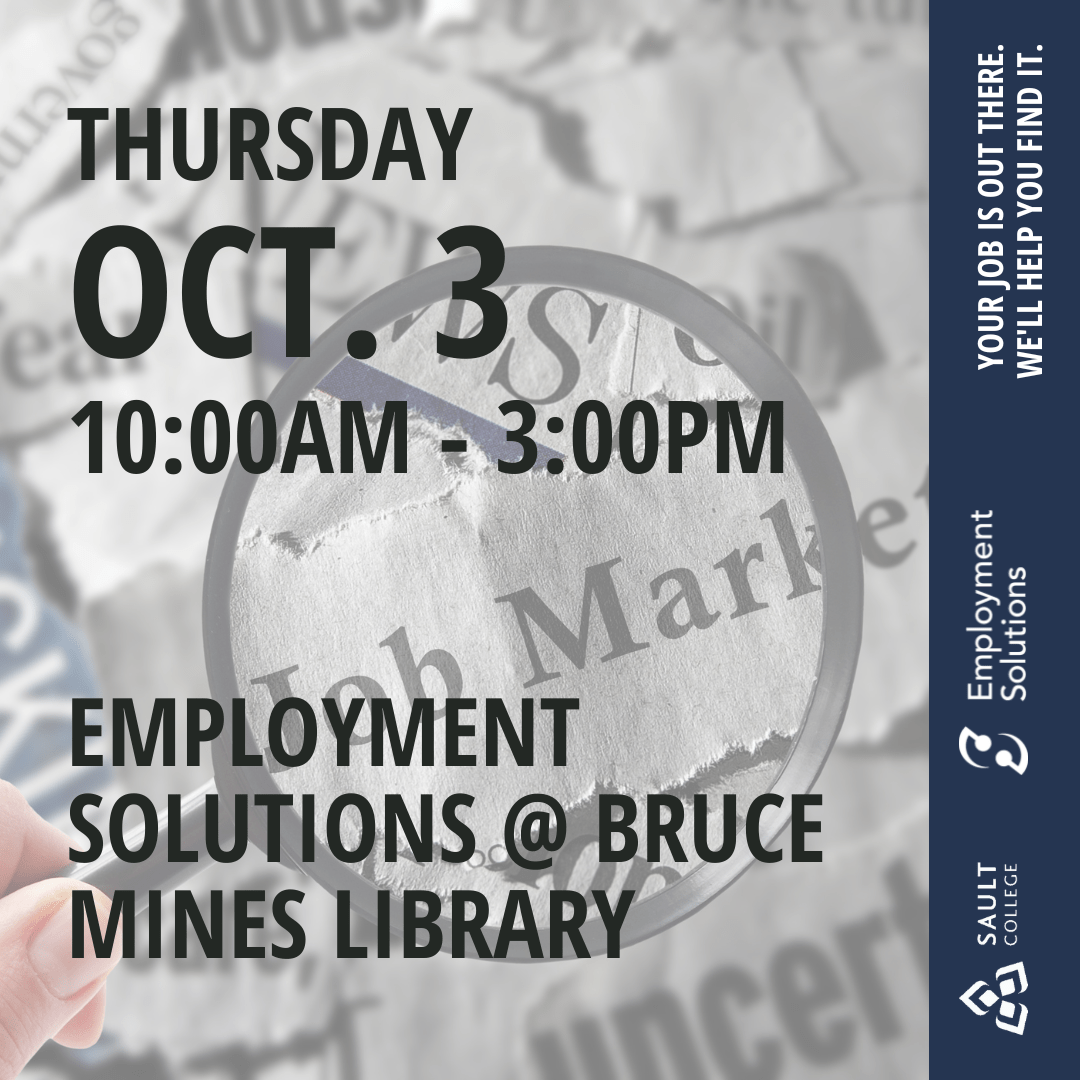 Employment Solutions at Bruce Mines Library