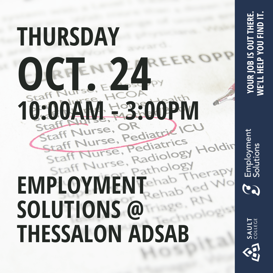 Employment Solutions at Thessalon ADSAB - October 24