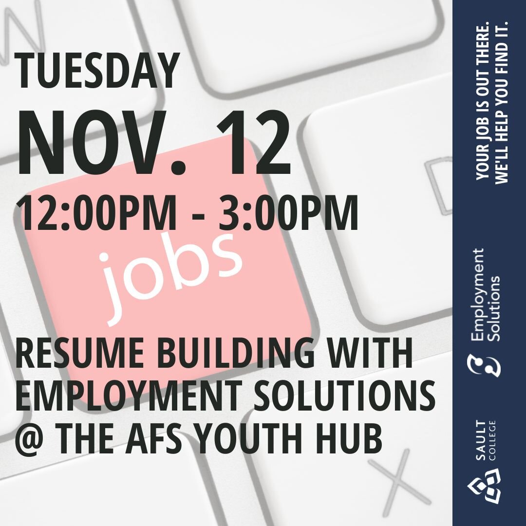 Resume Building with Employment Solutions @ The AFS Youth Hub