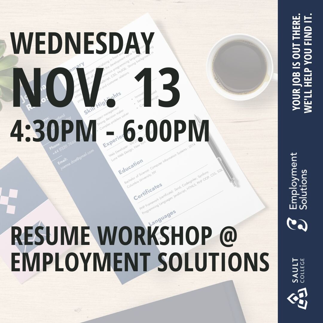 Resume Workshop @ Employment Solutions