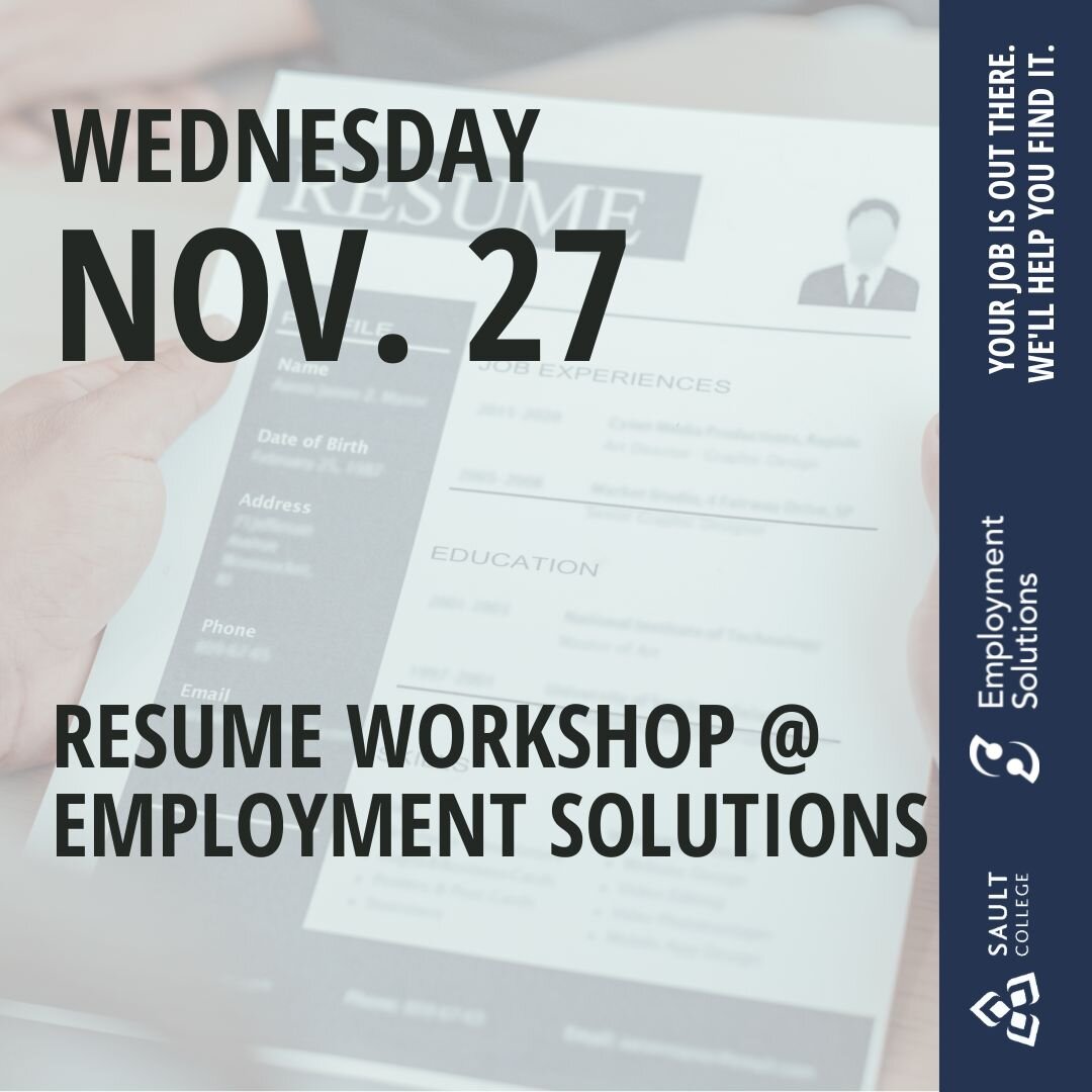 Resume Workshop @ Employment Solutions