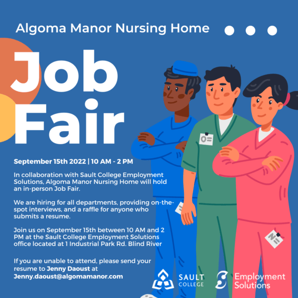 Algoma Manor Nursing Home Job Fair