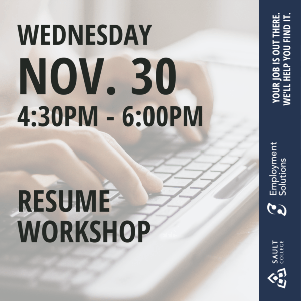 Resume Workshop - November 30