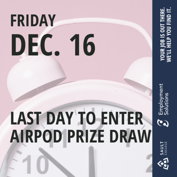 Last Day to Enter Airpod Prize Draw - December 16