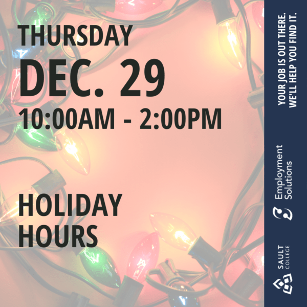 Holiday Hours - December 29