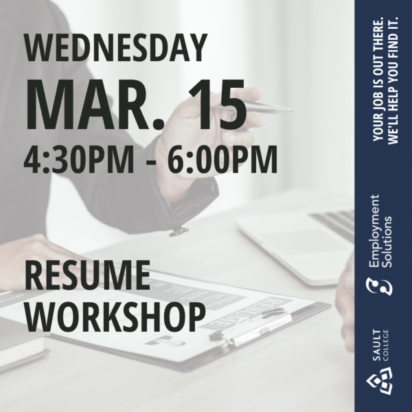 Resume Workshop - March 15