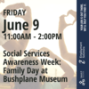 Social Services Awareness Week: Family Day at Bushplane Museum
