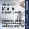 Employment Solutions at Algoma University Community Career Fair 